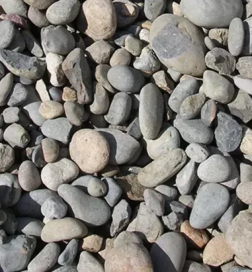 Smooth River Mix (6" Minus ) — Roundtree Rock & Gardening, Sacramento CA
