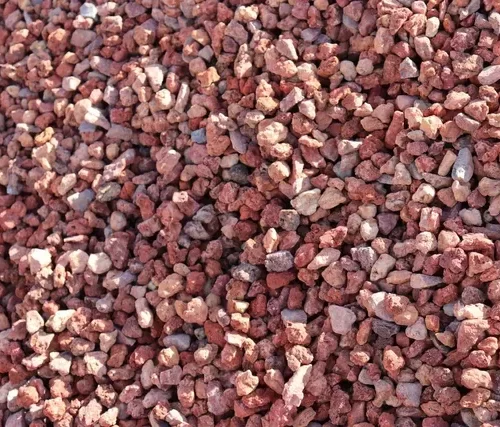 3/4" Red Lava — Roundtree Rock & Gardening, Sacramento CA